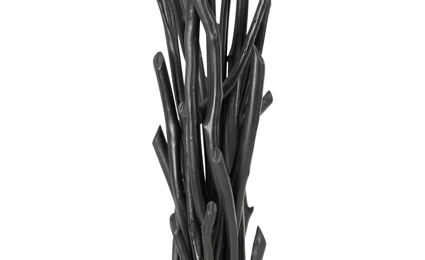 HOME STORY Treibholz-Stehleuchte, 3-flammig, schwarz mit Jute Schirm 6 HOME STORY Treibholz-Stehleuchte, 3-flammig, schwarz mit Jute Schirm – Bild 6