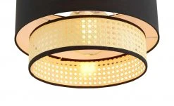 HOME STORY Pendelleuchte, 1-flammig, schwarz/ Rattanoptik 10 HOME STORY Pendelleuchte, 1-flammig, schwarz/ Rattanoptik -Innenleuchten Verkaufsladen 11686474 2 202205021317