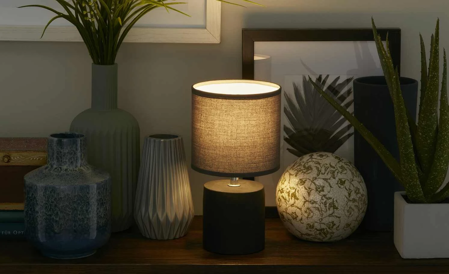 for friends Tischleuchte, 1-flammig, Beton-Fuß Dunkelblau ´klein´ 1 for friends Tischleuchte, 1-flammig, Beton-Fuß Dunkelblau ´klein´