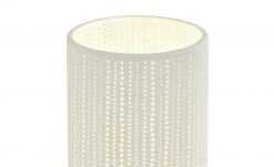 for friends Keramik-Tischleuchte, 1-flammig, weiß `Streifen´ | Streifen gestanzt -Innenleuchten Verkaufsladen 11686489 1 202204082232