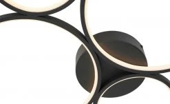 Trio LED-Deckenleuchte, Kreise, schwarz -Innenleuchten Verkaufsladen 11686500 3 202103182233