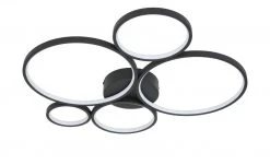 Trio LED-Deckenleuchte, Kreise, schwarz -Innenleuchten Verkaufsladen 11686500 5 202103182233