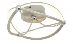 Trio LED-Deckenleuchte, Nickel-matt, geschwungen | silberfarben -Innenleuchten Verkaufsladen 11686506 2 202104212234