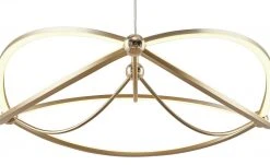 Trio LED-Pendelleuchte messing matt, geschwungen | messingfarben -Innenleuchten Verkaufsladen 11686507 4 202104212234