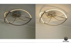 Trio LED-Deckenleuchte, Nickel-matt, geschwungen | silberfarben -Innenleuchten Verkaufsladen 11686509 2 202104212234