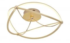 Trio LED-Deckenleuchte, messing-matt, geschwungen ´groß´ | messingfarben -Innenleuchten Verkaufsladen 11686510 2 202103182233