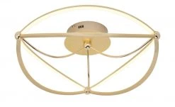 Trio LED-Deckenleuchte, messing-matt, geschwungen ´groß´ | messingfarben -Innenleuchten Verkaufsladen 11686510 5 202103301234