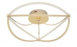 Trio LED-Deckenleuchte, messing-matt, geschwungen ´groß´ | messingfarben -Innenleuchten Verkaufsladen 11686510 6 202103301234