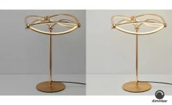 Trio LED-Tischleuchte, messing-matt, geschwungen | messingfarben -Innenleuchten Verkaufsladen 11686512 1 202104212234