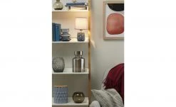 for friends Keramik-Tischleuchte, 1-flammig, grau ´Muschel´