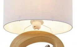 for friends Keramik-Tischleuchte, 1-flammig in Holz-Optik -Innenleuchten Verkaufsladen 11686542 4 202201141239