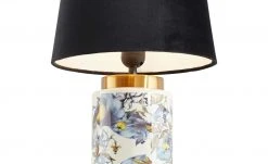 KHG Keramik-Tischleuchte, 1-flammig, schwarz ´Vögel´ -Innenleuchten Verkaufsladen 11686544 2 202112231310