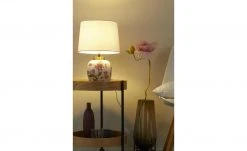 KHG Keramik-Tischleuchte, 1-flammig, `Kirschblüten`