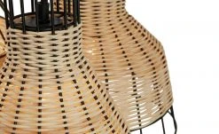 HOME STORY Rattan-Pendelleuchte, 4-flammig -Innenleuchten Verkaufsladen 11686551 6 202201182233
