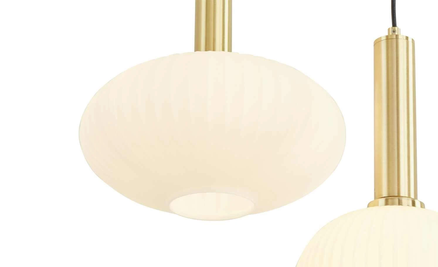 KHG Pendelleuchte, 3-flammig, schwarz / goldfarben 5 KHG Pendelleuchte, 3-flammig, schwarz / goldfarben – Bild 5