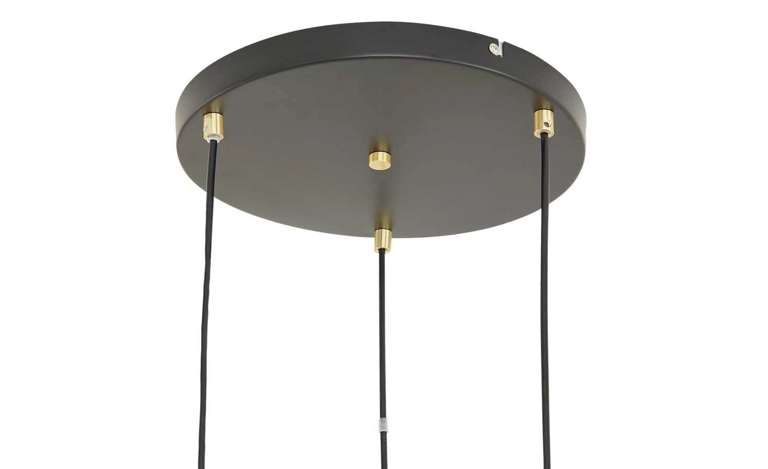 KHG Pendelleuchte, 3-flammig, schwarz / goldfarben 6 KHG Pendelleuchte, 3-flammig, schwarz / goldfarben – Bild 6