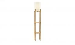 HOME STORY Stehleuchte, 1-flammig, Bambus mit Ablage -Innenleuchten Verkaufsladen 11686560 2 202111261246