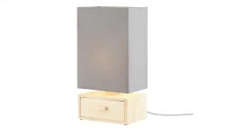 for friends Tischleuchte, 1-flammig, Holz/ Stoffschirm grau -Innenleuchten Verkaufsladen 11686561 10 202111301239