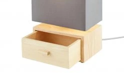 for friends Tischleuchte, 1-flammig, Holz/ Stoffschirm grau -Innenleuchten Verkaufsladen 11686561 8 202111301239