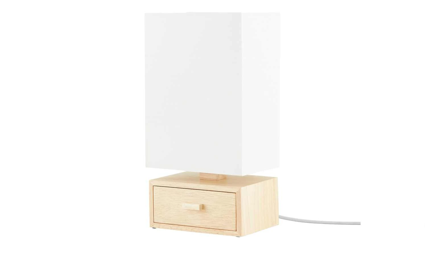 for friends Tischleuchte, 1-flammig, Holz/ Stoffschirm weiß 3 for friends Tischleuchte, 1-flammig, Holz/ Stoffschirm weiß – Bild 3