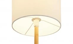 HOME STORY Tischleuchte, 1-flammig, weiß mit Bambus -Innenleuchten Verkaufsladen 11686566 3 202202222232