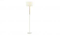 HOME STORY Stehleuchte, 1-flammig, weiß mit Bambus 9 HOME STORY Stehleuchte, 1-flammig, weiß mit Bambus -Innenleuchten Verkaufsladen 11686567 2 202201122234