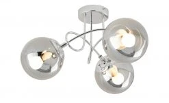 KHG Deckenleuchte, 3-flammig, chrom / Rauchglas -Innenleuchten Verkaufsladen 11686571 3 202202181235