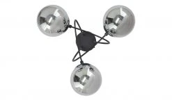 KHG Deckenleuchte, 3-flammig, schwarz/Rauchglas -Innenleuchten Verkaufsladen 11686572 2 202202182232