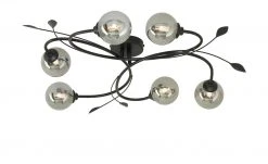 KHG LED-Deckenleuchte, 6-flammig, schwarz/Rauchglas 7 KHG LED-Deckenleuchte, 6-flammig, schwarz/Rauchglas -Innenleuchten Verkaufsladen 11686573 1 202202221234
