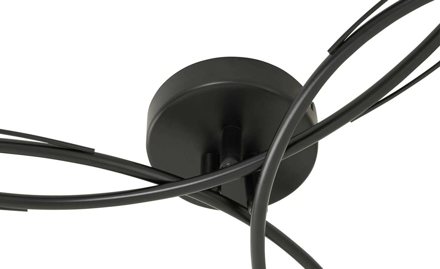 KHG LED-Deckenleuchte, 6-flammig, schwarz/Rauchglas 5 KHG LED-Deckenleuchte, 6-flammig, schwarz/Rauchglas – Bild 5