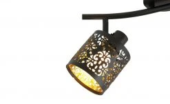 KHG Deckenstrahler, 2-flammig, schwarz/gold mit Stanzung 13 KHG Deckenstrahler, 2-flammig, schwarz/gold mit Stanzung -Innenleuchten Verkaufsladen 11686602 6 202202072233