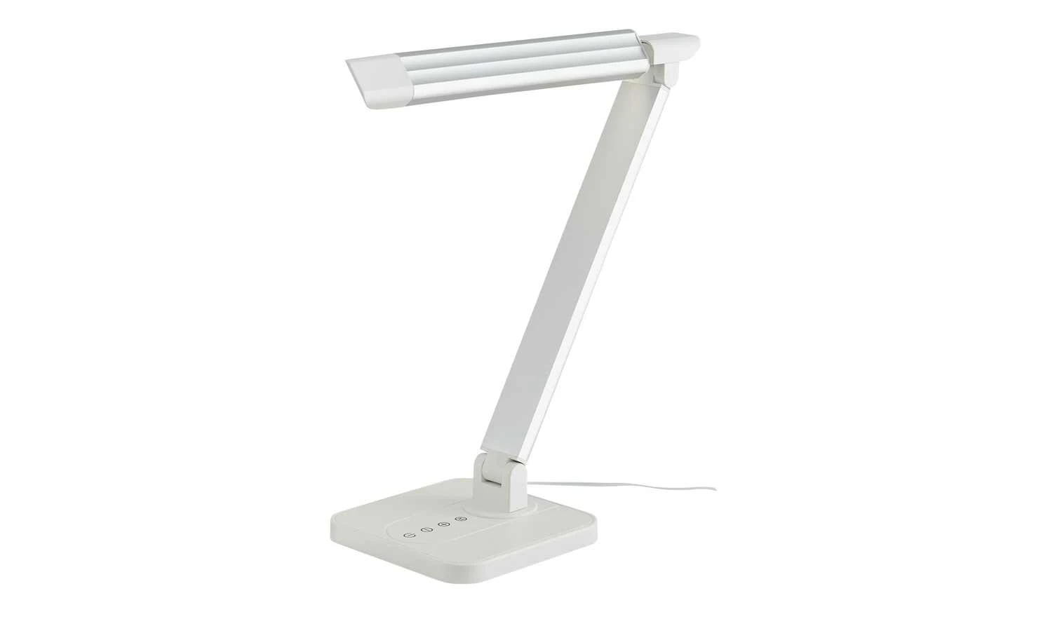 KHG LED-Tischleuchte, 1-flammig, Alu/weiß 7 KHG LED-Tischleuchte, 1-flammig, Alu/weiß – Bild 7