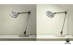 Meisterleuchten LED-Schreibtischleuchte, 1-flammig, silberfarben