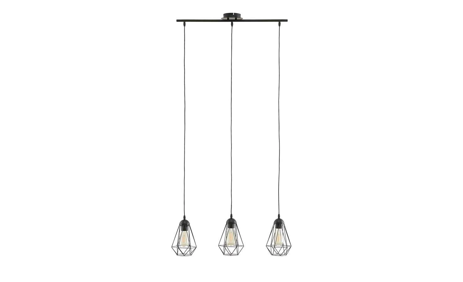 KHG Pendelleuchte, 3-flammig, Metall schwarz 4 KHG Pendelleuchte, 3-flammig, Metall schwarz – Bild 4