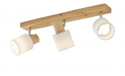 KHG Deckenstrahler, 3-flammig, Holz/ Stoffschirm weiß 8 KHG Deckenstrahler, 3-flammig, Holz/ Stoffschirm weiß -Innenleuchten Verkaufsladen 11686651 2 202205022313