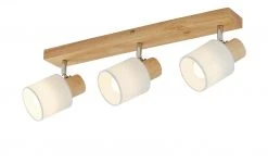 KHG Deckenstrahler, 3-flammig, Holz/ Stoffschirm weiß 9 KHG Deckenstrahler, 3-flammig, Holz/ Stoffschirm weiß -Innenleuchten Verkaufsladen 11686651 3 202205022313