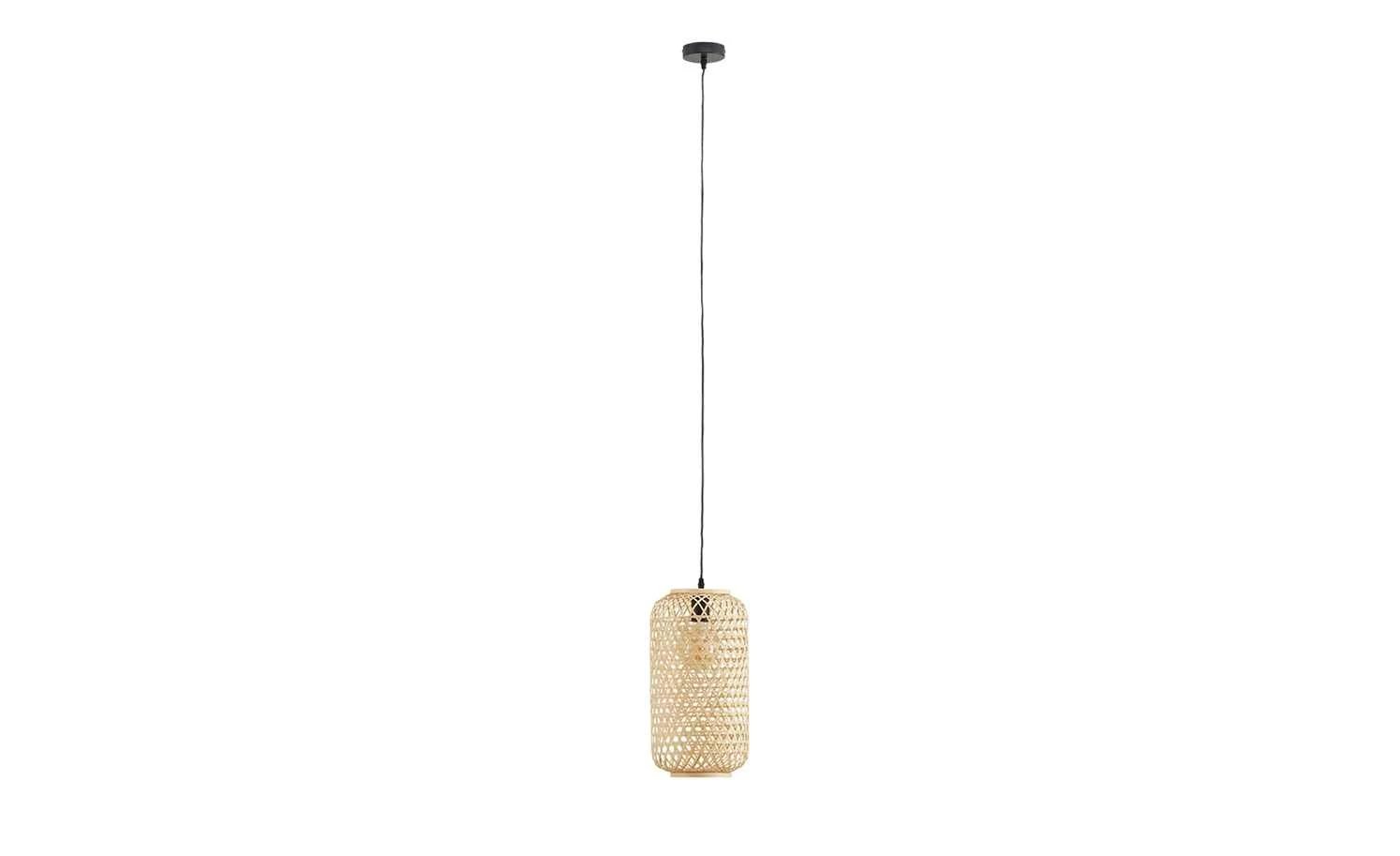 HOME STORY Pendelleuchte, 1-flammig, Bambus-Rattan geflochten natur | 144,5|cm 6 HOME STORY Pendelleuchte, 1-flammig, Bambus-Rattan geflochten natur | 144,5|cm – Bild 6