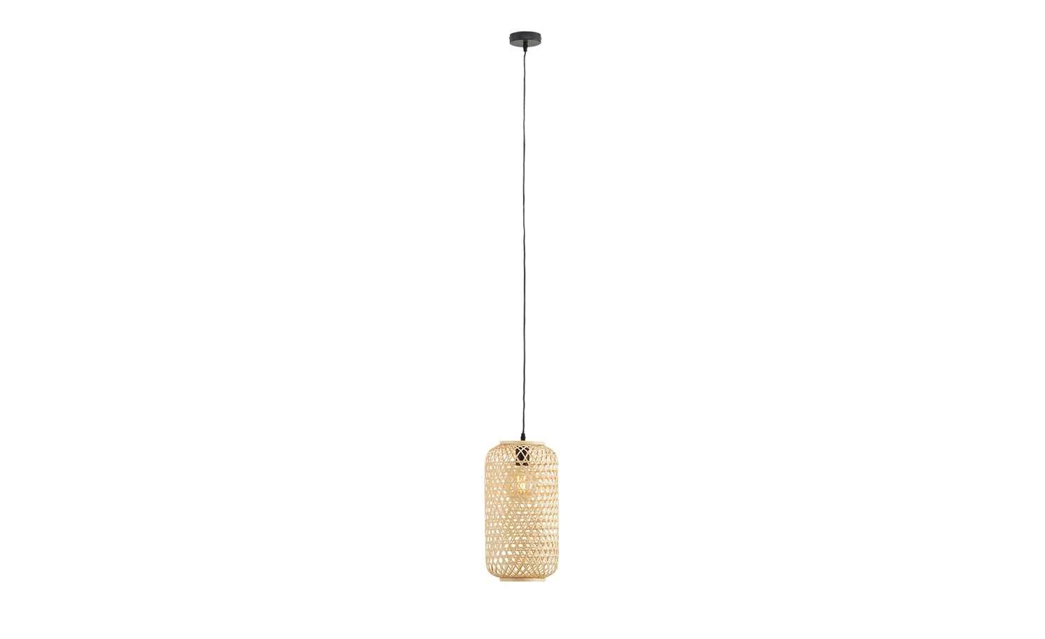 HOME STORY Pendelleuchte, 1-flammig, Bambus-Rattan geflochten natur | 144,5|cm 7 HOME STORY Pendelleuchte, 1-flammig, Bambus-Rattan geflochten natur | 144,5|cm – Bild 7