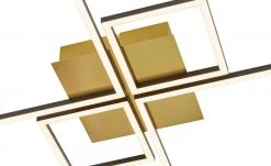 HOME STORY LED-Deckenleuchte, 4-flammig, schwarz/goldfarben -Innenleuchten Verkaufsladen 11686680 5 202203021235