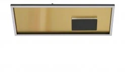 HOME STORY LED-Deckenleuchte, schwarz/goldfarben rechteckig -Innenleuchten Verkaufsladen 11686682 4 202203021235