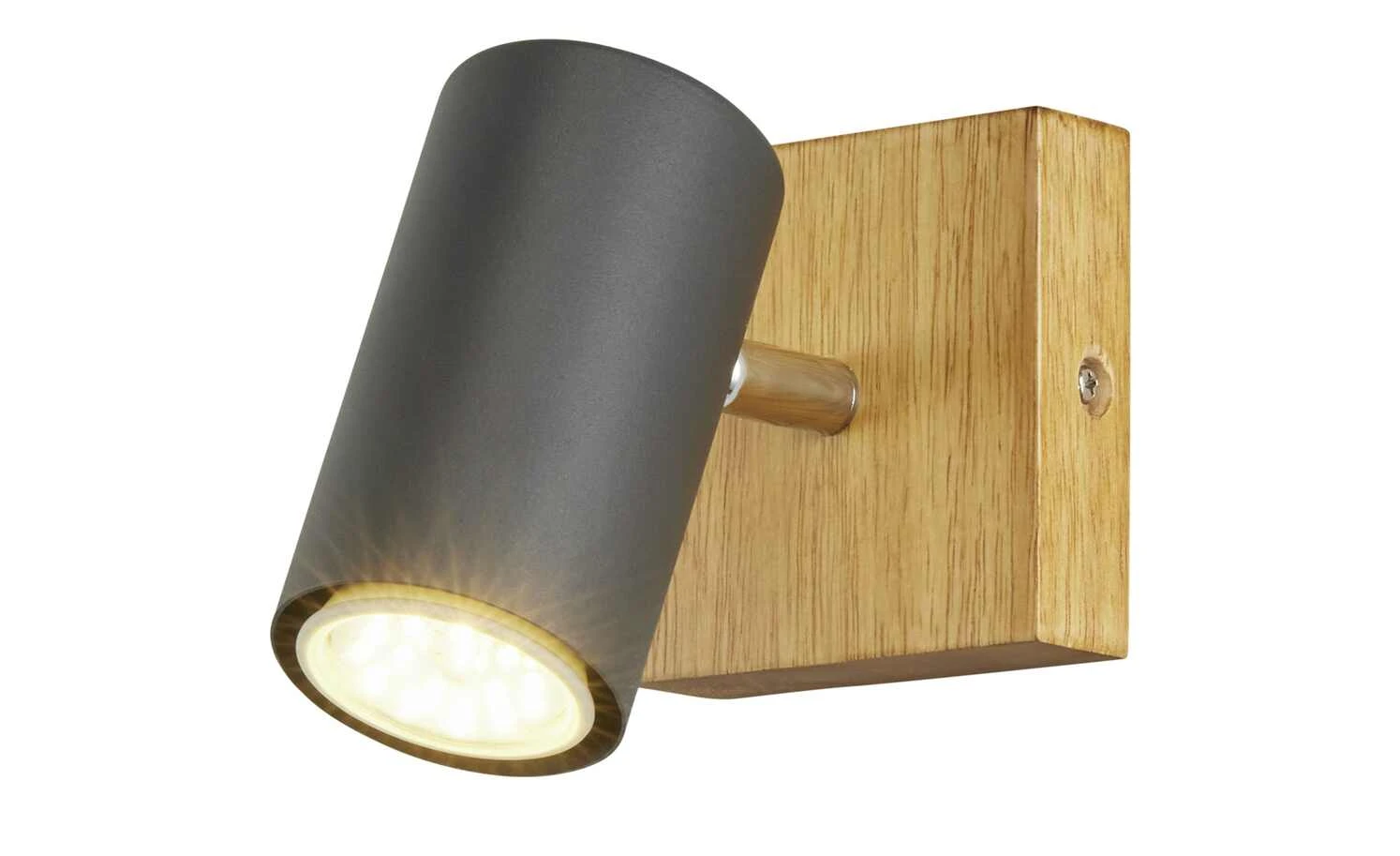 Trio Wand-/ Deckenspot, schwarz / Eiche 4 Trio Wand-/ Deckenspot, schwarz / Eiche – Bild 4