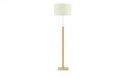 HOME STORY Stehleuchte, 1-flammig, Bambus / Stoffschirm -Innenleuchten Verkaufsladen 11686705 2 202202071235