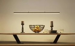 Fischer-Honsel LED-Pendelleuchte, schwarz mit Dimmer