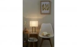 KHG Tischleuchte, 1-flammig, messing/Mamor-Fuß