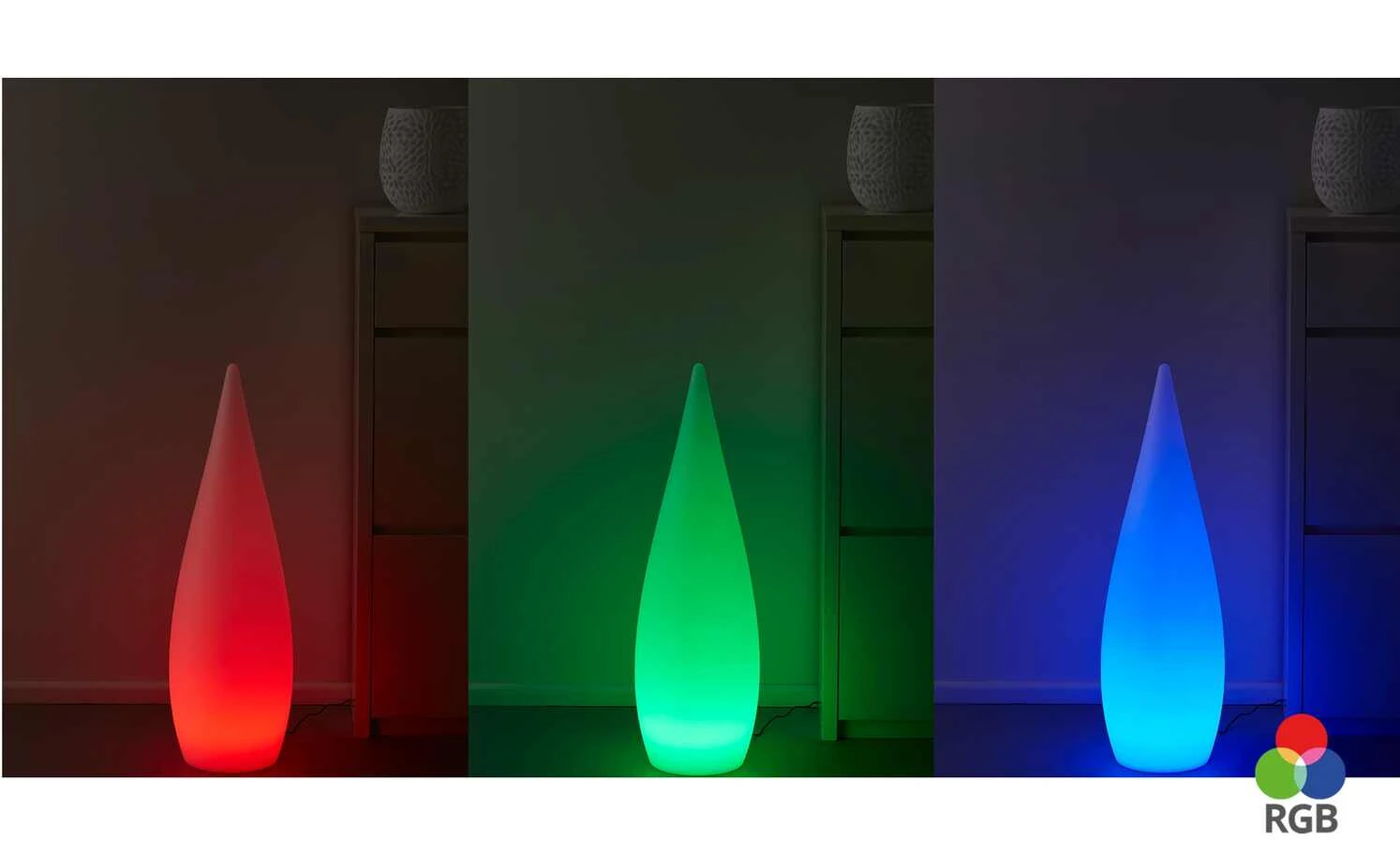 Trio Außentischleuchte weiß mit Fernbedienung 3 Trio Außentischleuchte weiß mit Fernbedienung – Bild 3