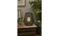 Trio Solar-Außen-Tischleuchte, grau