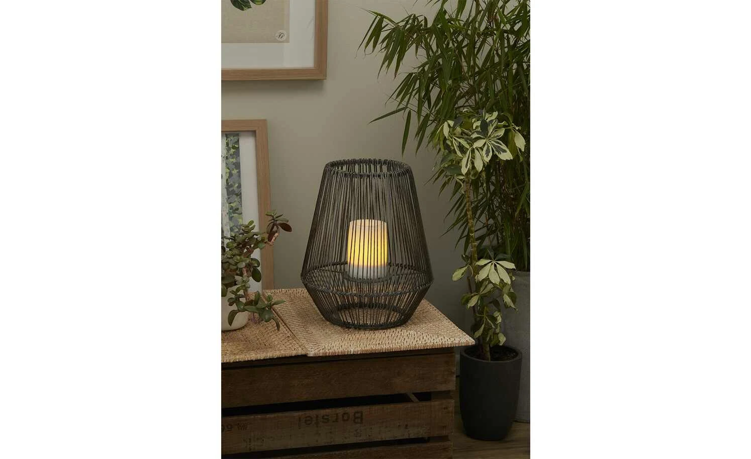 Trio Solar-Außen-Tischleuchte, grau 1 Trio Solar-Außen-Tischleuchte, grau