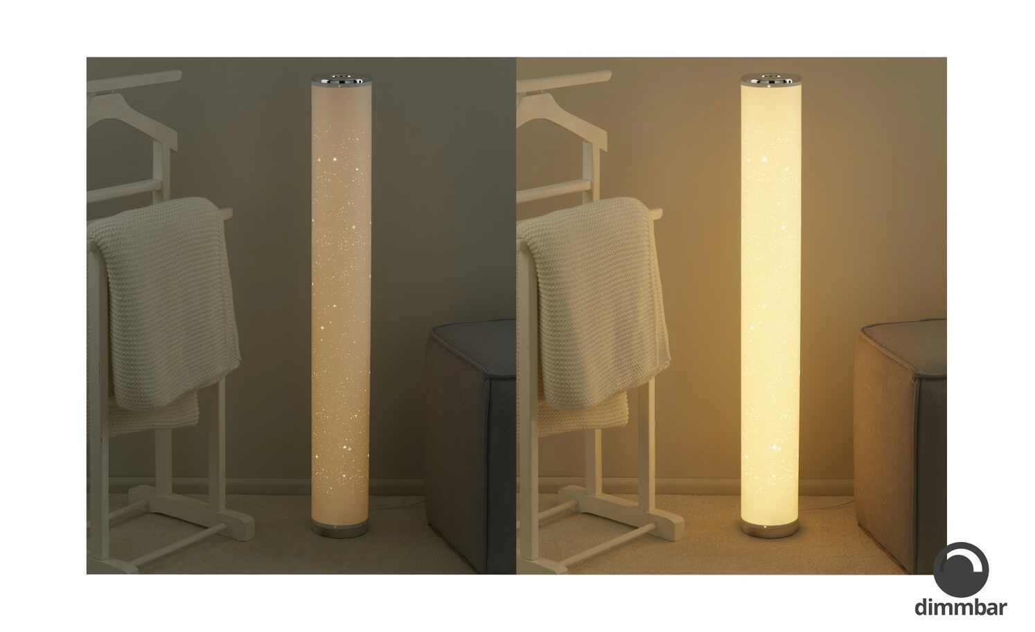 KHG LED-Stehleuchte, weiß mit Farbwechsler 2 KHG LED-Stehleuchte, weiß mit Farbwechsler – Bild 2