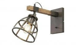 Wandleuchte, 1-flammig, schwarz/holz 17 Wandleuchte, 1-flammig, schwarz/holz -Innenleuchten Verkaufsladen 11686863 8 202109011239