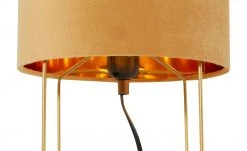 Fischer-Honsel Tischleuchte, 1-flammig, gelb Samt `klein´ | 32|cm Gelb -Innenleuchten Verkaufsladen 11686918 3 202112281240